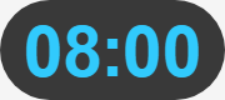 FlyClock presentation timer interface showing countdown controls